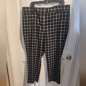 Ann Taylor Grid Pattern Trousers